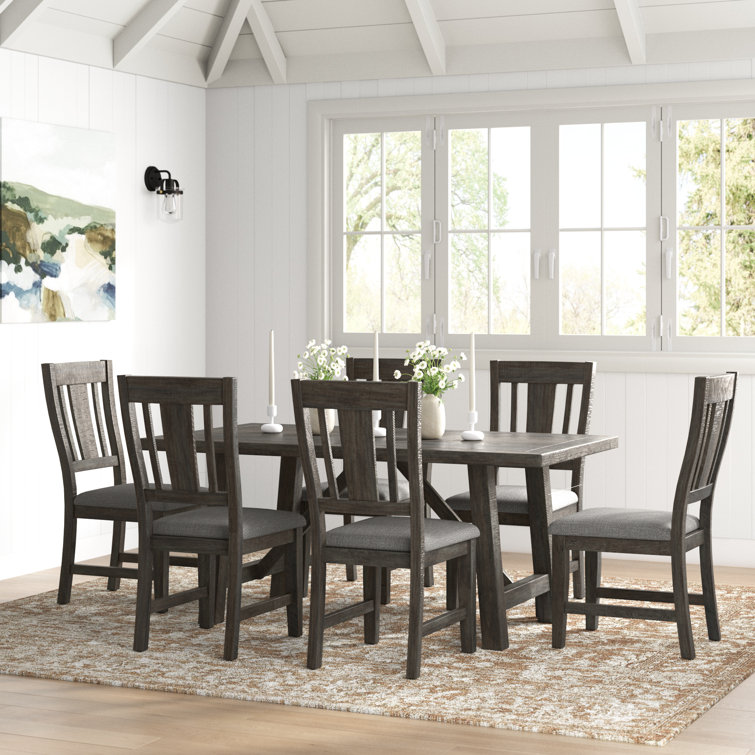 Wayfair solid 2025 wood dining chairs